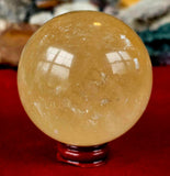 High Quality Yellow Calcite Crystal Sphere 🟡🔮💛