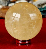 High Quality Yellow Calcite Crystal Sphere 🟡🔮💛
