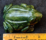 LG. Nephrite Jade Crystal Frog Carving 💚🐸💚