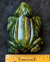 LG. Nephrite Jade Crystal Frog Carving 💚🐸💚