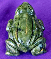 LG. Nephrite Jade Crystal Frog Carving 💚🐸💚