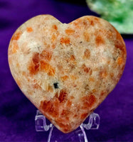 Sunstone Crystal Puffy Heart ❤️☀️🌅