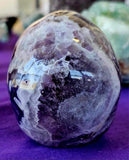 LG. Chevron Amethyst Crystal Skull 💀💜🤩