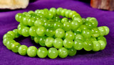 Dyed Lime Green Quartz Crystal Bracelet