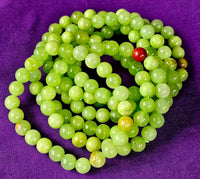 Dyed Lime Green Quartz Crystal Bracelet