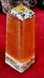 LG. Honey Calcite Obelisk Tower 🍯