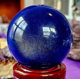 LG. Royal Blue Cat's Eye Crystal Sphere 💙🔮🔵