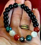 Handmade 'Cancer' Zodiac Themed Crystal Intention Bracelet 🦀♋📿