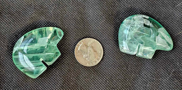 Fluorite Crystal Zuni Bear Carving 💚🐻🐨💜✨
