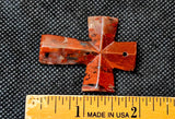 Red Brecciated Jasper Crystal Cross ❌♥️✝️