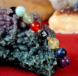 Handmade 'Virgo' Zodiac Themed Crystal Intention Bracelet ♍💜📿