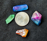 Aura Coated & Electroplated Quartz Points - 2oz 🌈✨⚡💜