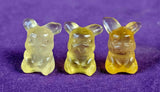 Yellow Fluorite Crystal Mini Pikachu 💡🐭⚡