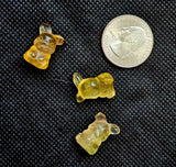 Yellow Fluorite Crystal Mini Pikachu 💡🐭⚡
