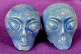 Blue Aventurine Crystal Alien Head Carving 💙👽🛸🔵