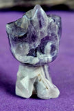 Chevron Amethyst Crystal Baby Groot 'Guardians of the Galaxy' Figurine ✨💜🌳👽
