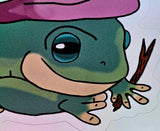 Frog Wizard Sticker 🧙‍♂️🪄🐸💚