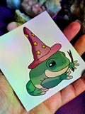 Frog Wizard Sticker 🧙‍♂️🪄🐸💚