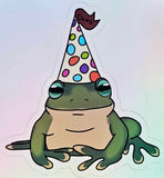 Dunce Tree Frog Sticker 🐸🥹🥲