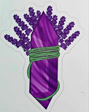 LG. Purple Amethyst & Lavender Crystal Sticker 🪻✨🔮☪️