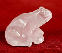 Rose Quartz Crystal Frog Figurine 🐸