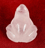 Rose Quartz Crystal Frog Figurine 🐸