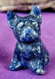 Sodalite Frenchie Crystal Figurine ✨🐶🐾🐕💙