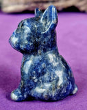 Sodalite Frenchie Crystal Figurine ✨🐶🐾🐕💙