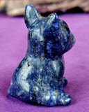 Sodalite Frenchie Crystal Figurine ✨🐶🐾🐕💙