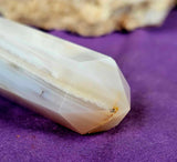 Banded Agate Crystal Tower ✨🩷🤍