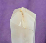 Banded Agate Crystal Tower ✨🩷🤍