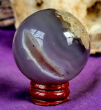 Blue Agate w/Druzy Crystal Sphere 🔮🔵💎💙✨