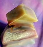 Blue & Yellow Crystal Pine Tree w/Druzy 💛✨💙🤩