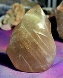 SM.-MD. Smokey Quartz Crystal Flame 🌈🔥✨🌬️