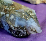 XXL Moss Agate Crystal Tower 💚✨🤍🌳