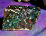 Unique Bloodstone Crystal Freeform 🩶🩸🖤