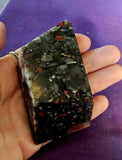 Unique Bloodstone Crystal Freeform 🩶🩸🖤