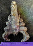 LG. Ocean Jasper Crystal Scorpion Carving #2 💜🦂🪸🌊 ♥️