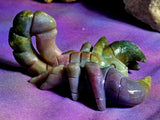 LG. Ocean Jasper Crystal Scorpion Carving 💚🦂🪸🌊 ♥️