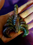 LG. Ocean Jasper Crystal Scorpion Carving 💚🦂🪸🌊 ♥️