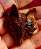 Mahogany Obsidian Crystal Wolf Head Carving 🖤🐺❤️