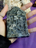 LG. Larvikite Crystal Tombstone 🩶🪦👻🖤
