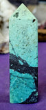 ✨RARE✨ African Turquoise Obelisk Crystal Tower 🤩🩵🖤🩵💚🤩