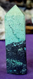 ✨RARE✨ African Turquoise Obelisk Crystal Tower 🤩🩵🖤🩵💚🤩