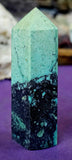 ✨RARE✨ African Turquoise Obelisk Crystal Tower 🤩🩵🖤🩵💚🤩
