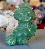 Green Quartz Crystal Witchy Kitty 🧹🐈🧙‍♀️💚