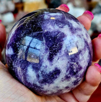 ✨Gorgeous✨ Lepidolite Crystal Sphere 🔮😍🌌💜