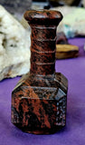 LG. Mahogany Obsidian Crystal Thor's Norse God Hammer Carving 🖤🔨⚒️❤️