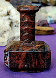 LG. Mahogany Obsidian Crystal Thor's Norse God Hammer Carving 🖤🔨⚒️❤️