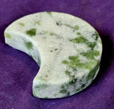 Mixed Jade Crystal Crescent Moon 💚🌙🤍